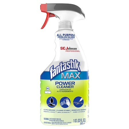Sc Johnson Professional Fantastik MAX Power Cleaner, 32 fl oz, Bottle w/Trigger, Purple, Citrus 323563